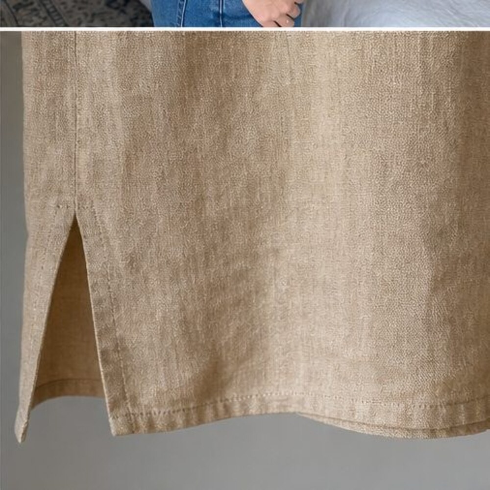 Camel Ruffle Blouse - Picture 6 of 6